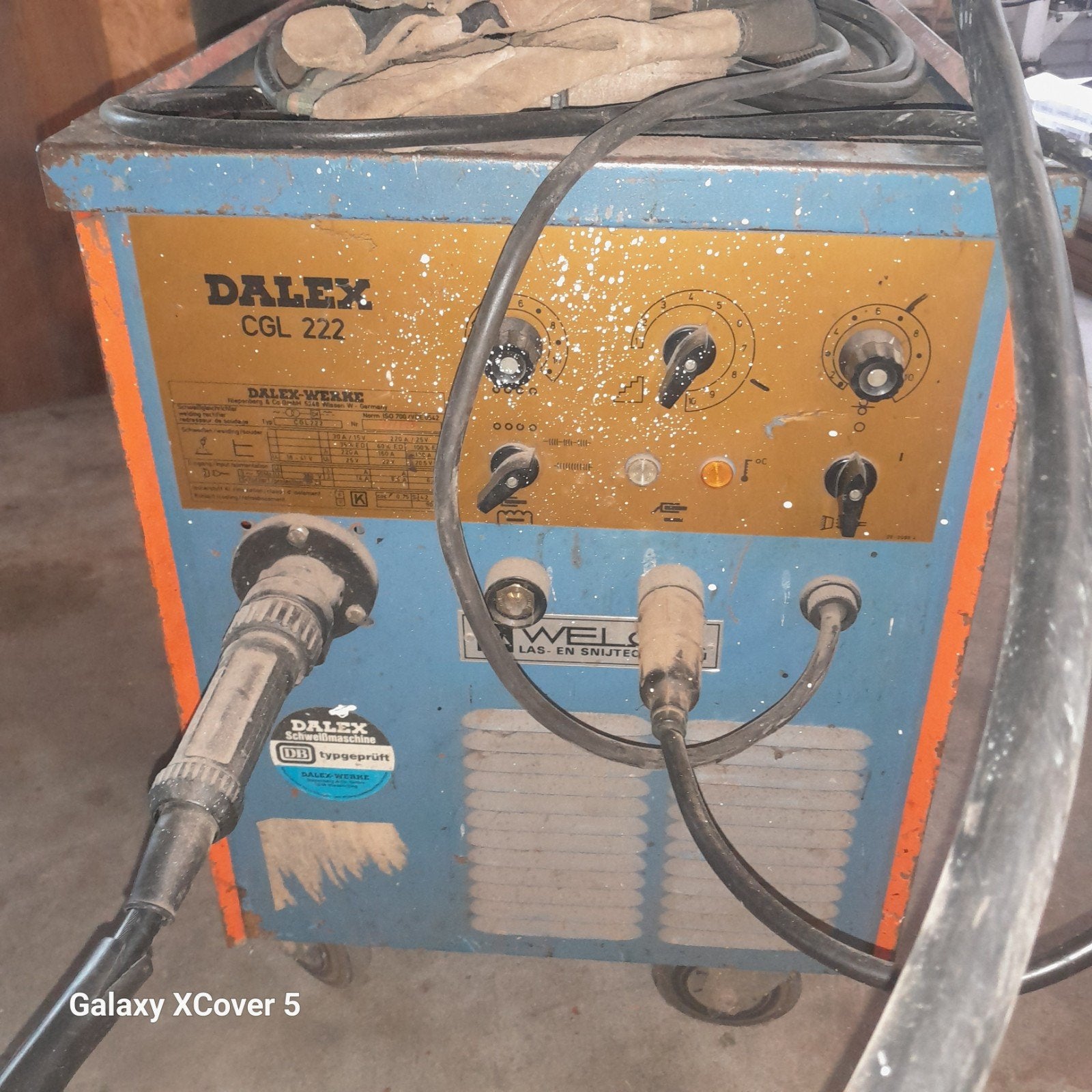 Dalex CGL 222 CO2 Lasapparaat met Gasfles, Doe-het-zelf en Verbouw, Gereedschap | Lasapparaten, Ophalen of Verzenden, Gebruikt