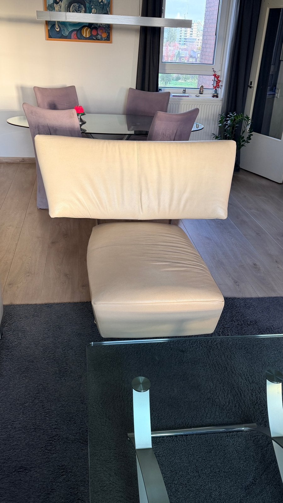 leolux akka loveseat NU €400 zelf ophalen in amsterdam, Huis en Inrichting, Ophalen, Gebruikt, Tweepersoons, Minder dan 150 cm