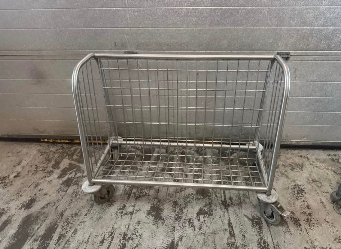 Degelijke RvS kar transport kar maten zie foto’s, 100 liter of meer, Ophalen, Zo goed als nieuw, Transportkar