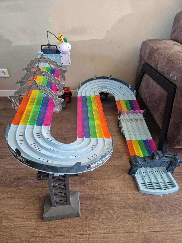 Hot Wheels Mario Kart Regenboogbaan Racebaan, Kinderen en Baby's, Speelgoed | Racebanen, Ophalen, Racebaan, Zelf te bouwen, Zo goed als nieuw