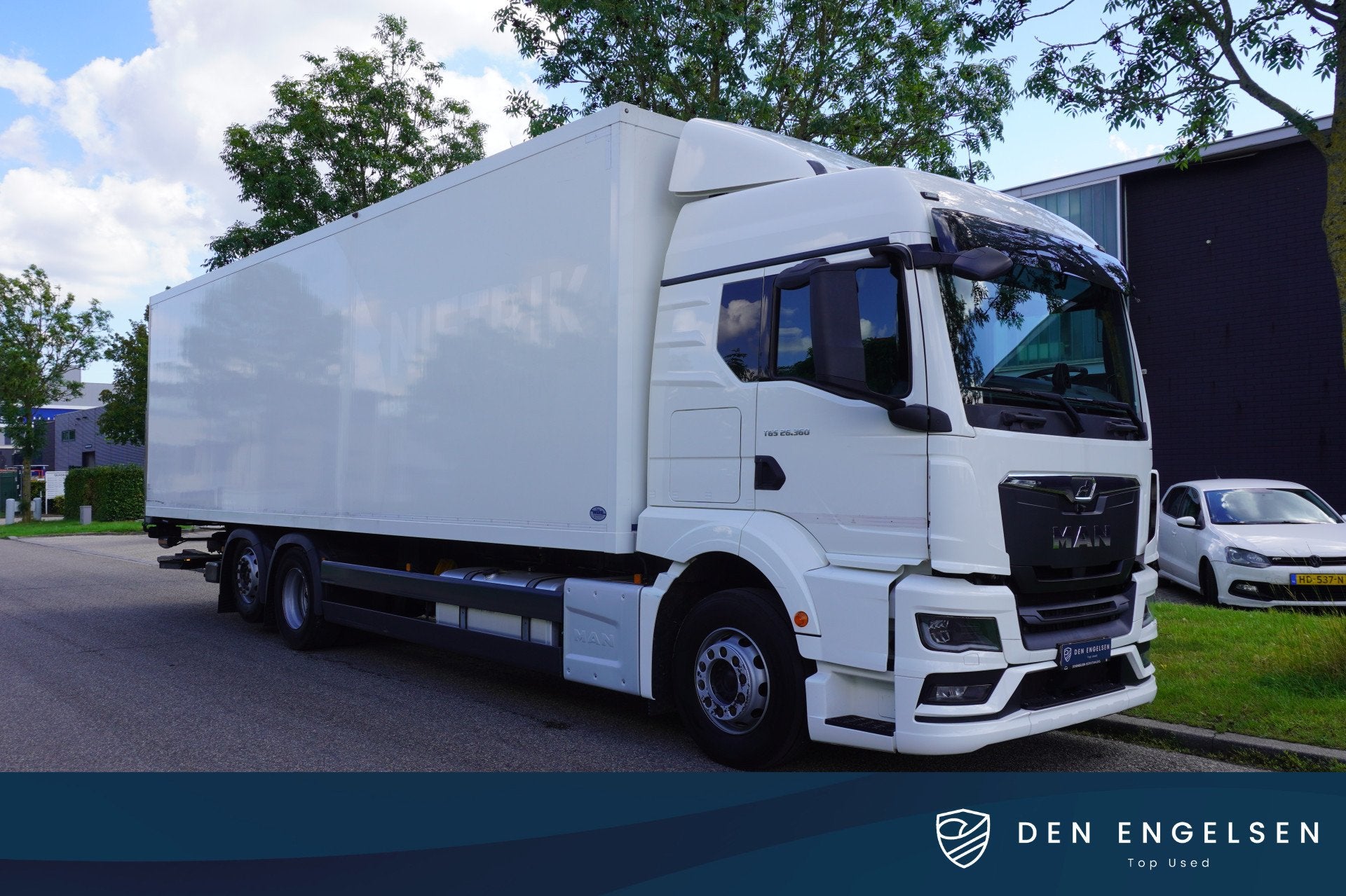 MAN TGS 26.360 6x2-4 TM Koelwagen Bakwagen Carrier Bloemenbr, Automaat, Stof, Zwart, MAN