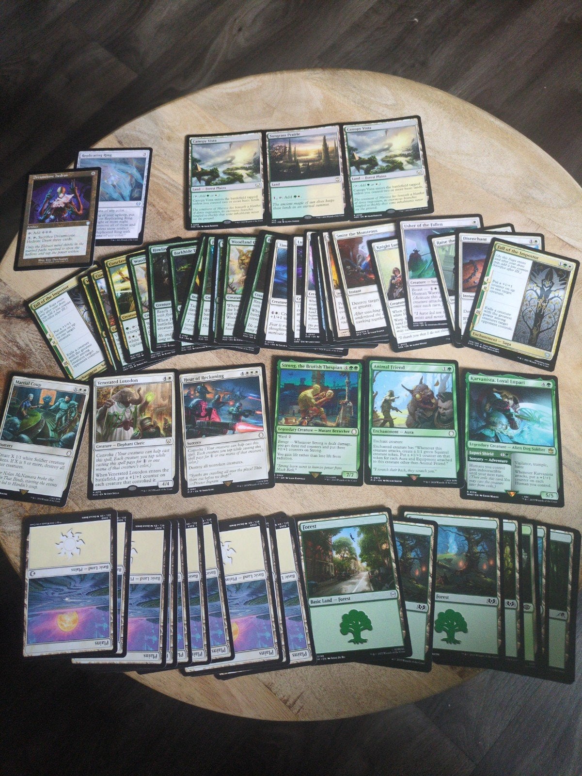 Mtg Starter Deck | Groen-Wit | Tokens/+1 +1 Counters, Hobby en Vrije tijd, Ophalen of Verzenden, Zo goed als nieuw, Speeldeck