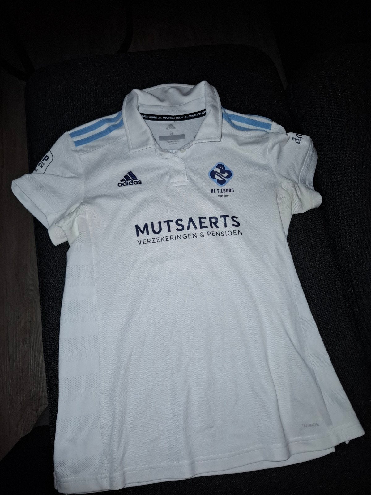 HC Tilburg shirt dames maat S, Kleding | Dames, Adidas, Wit, Ophalen of Verzenden, Korte mouw