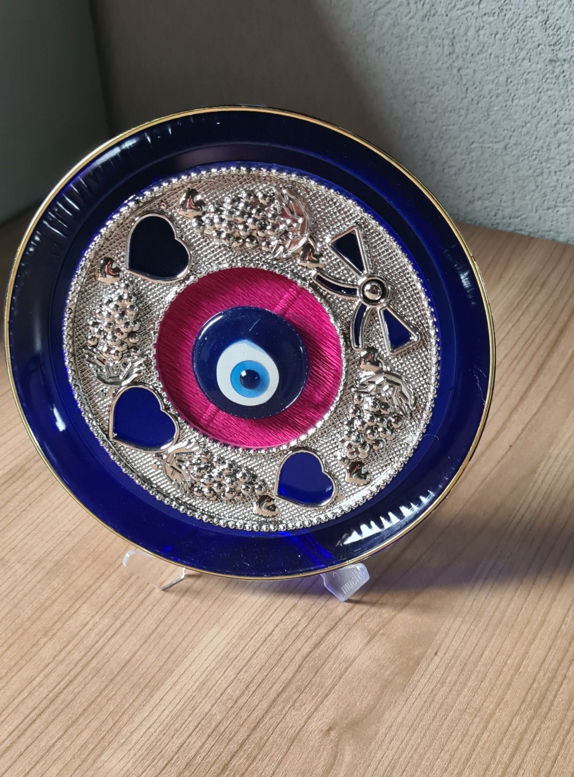 Decoratieve schaal met Nazar Oog en hartjes, Ophalen of Verzenden