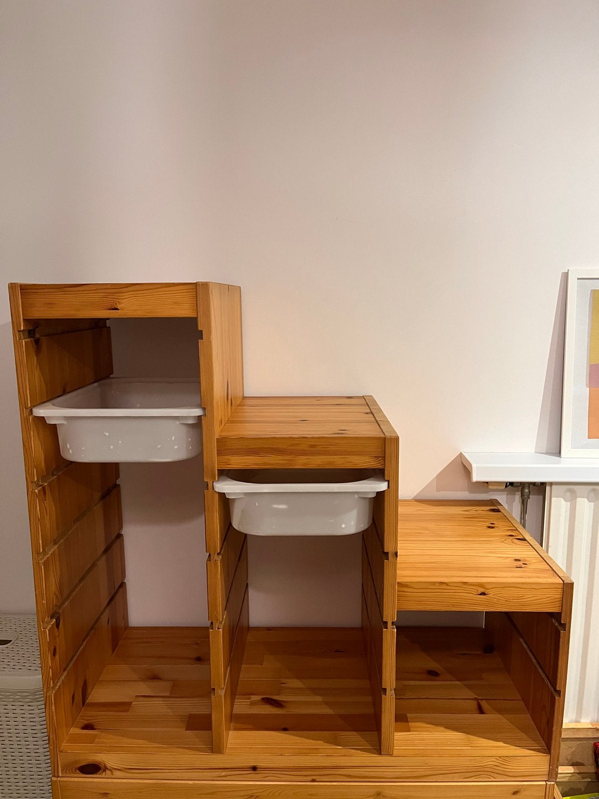 Ikea Trofast Houten kast met opbergbakken, Gebruikt, Kast, Ophalen of Verzenden, 75 tot 100 cm