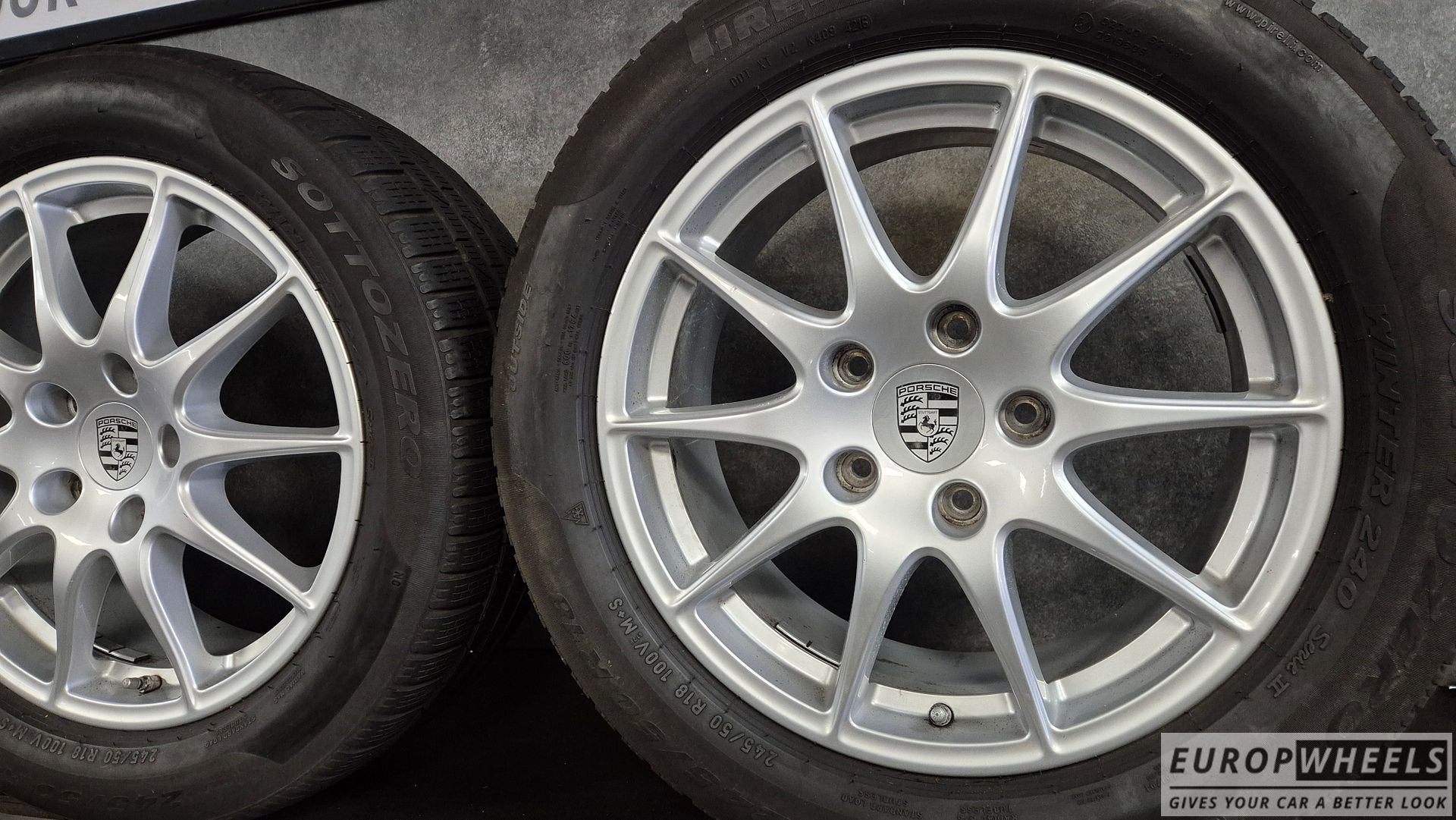 18 inch Porsche Panamera Breedset Winterbanden, 19 inch, -, -, Banden en Velgen