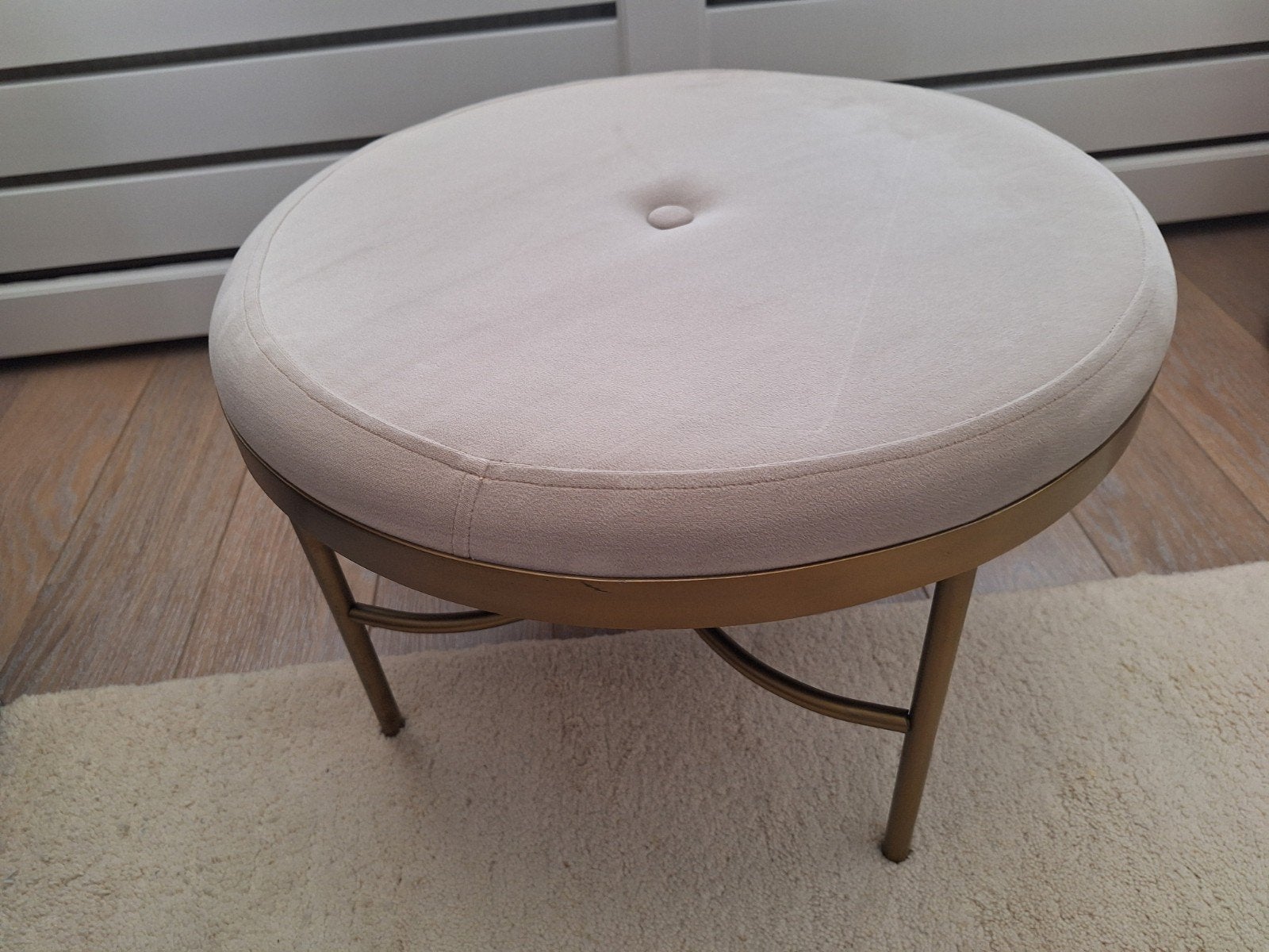 br 55 cm hoog 35 cm stof   kleur taupe fluweel, Ophalen of Verzenden, Zo goed als nieuw