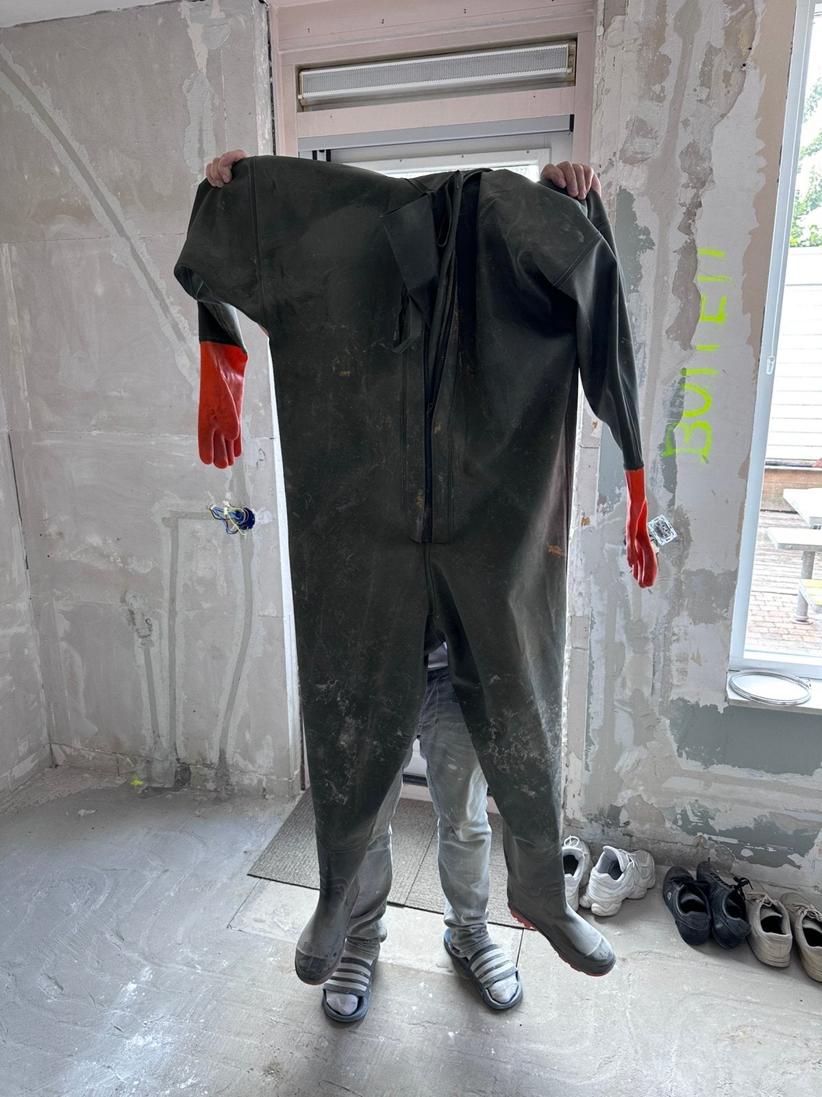 Waadpak met handschoenen maat 44, Ophalen, Zo goed als nieuw, Kleding