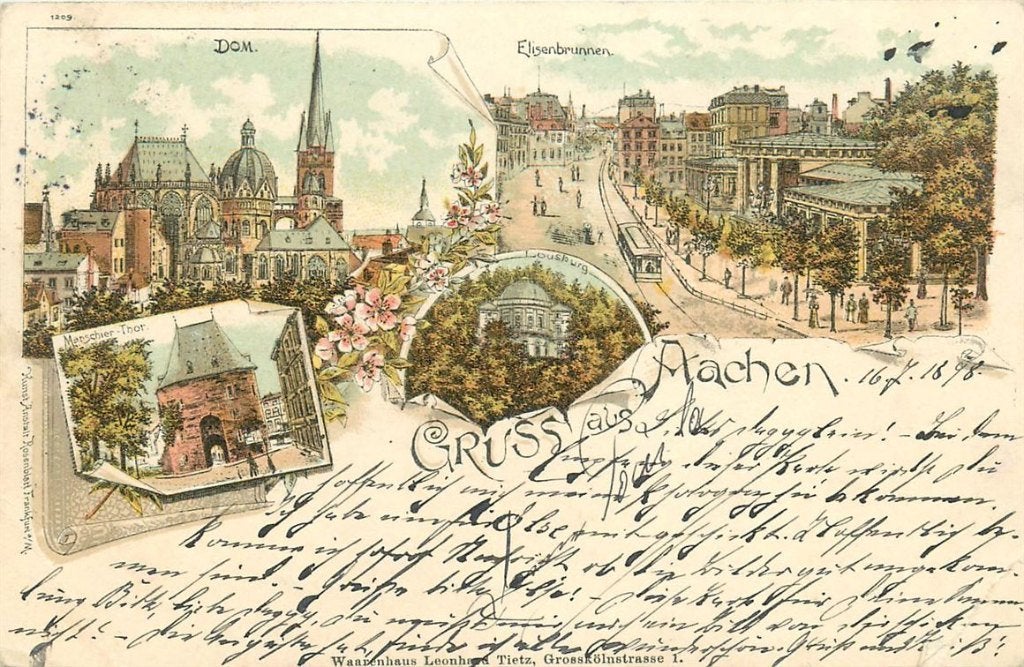 701-243-033 Aachen Litho, Verzenden, Voor 1920, Duitsland