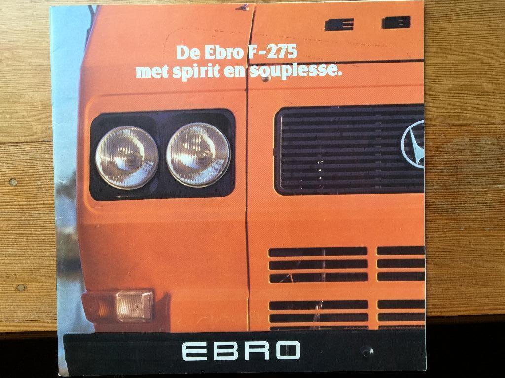 Folder van Ebro Bestelwagen F-275, 1978, Ophalen of Verzenden, Nieuw, Overige merken