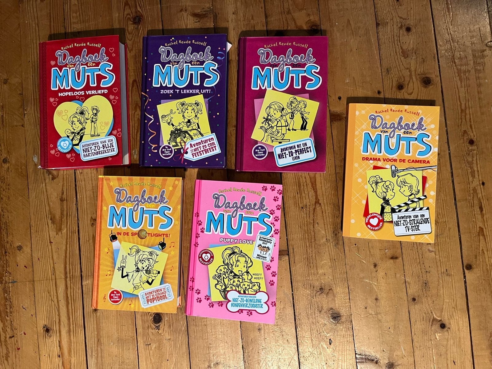 Dagboek van een Muts - 6 boeken (5x hardcover, 1x paperback), Ophalen of Verzenden, Zo goed als nieuw