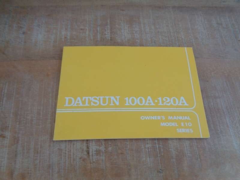 Datsun 100A-120A - E10 - Handleiding - Instructieboek, Verzenden