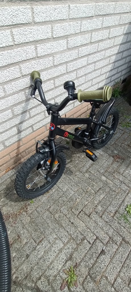 jongens fiets, Terugtraprem, Gebruikt, 14 inch of minder, Handrem