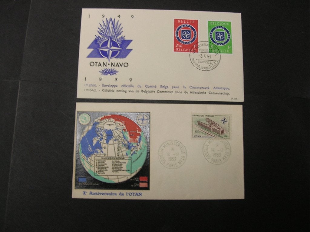 Cept/Verenigd Europa FDC NAVO/EFTA  1959/89, Postzegels en Munten, Ophalen of Verzenden, Overige landen, Postfris