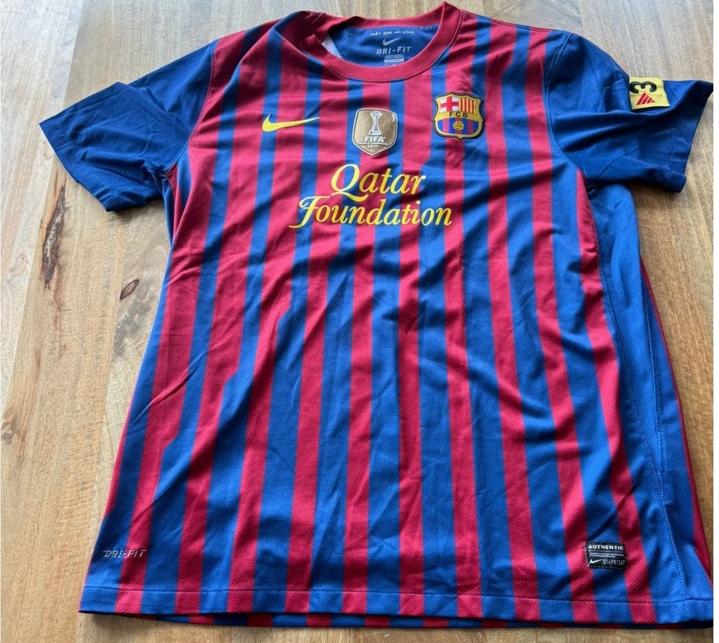 Retro FC Barcelona 2011/2012 Thuisshirt - DAVID VILLA 7, Ophalen of Verzenden, Zo goed als nieuw, Buitenlandse clubs, Shirt