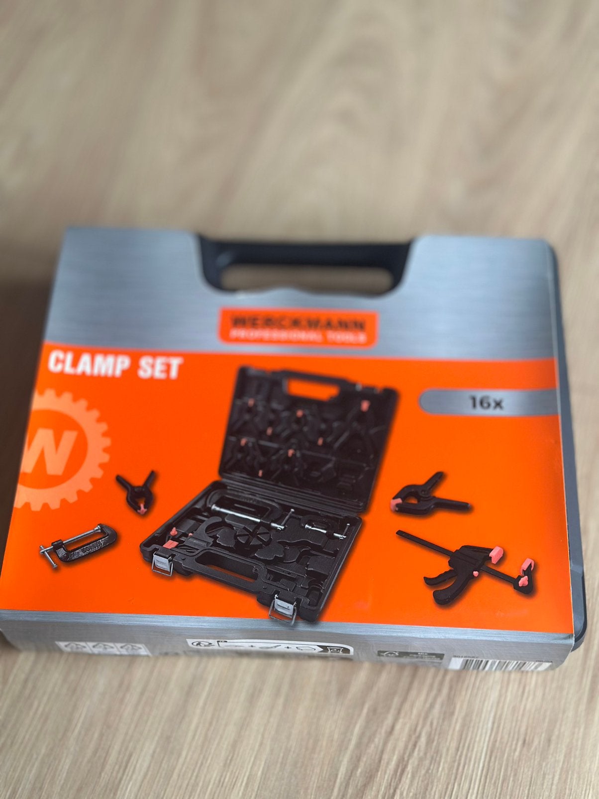 Werckmann klemmen set – 16-delig – €15, Doe-het-zelf en Verbouw, Ophalen of Verzenden, Zo goed als nieuw