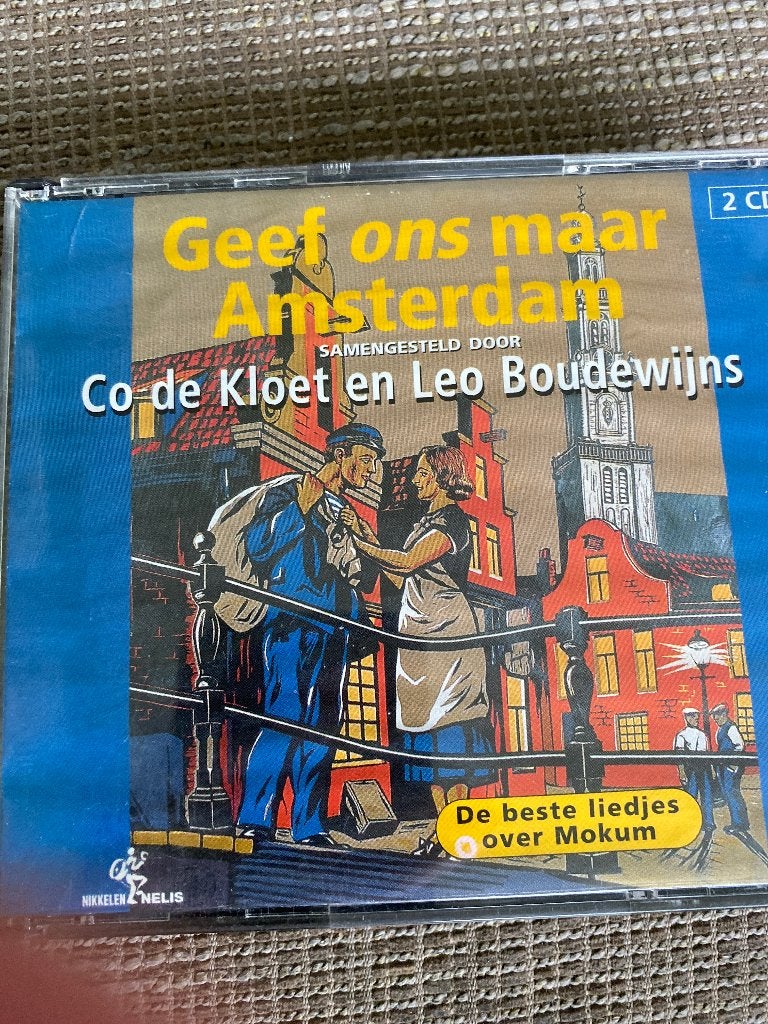 Geef ons maar Amsterdam - Co de Kloet en Leo Boudewijns, Pop, Ophalen of Verzenden, Zo goed als nieuw, Inclusief boekje