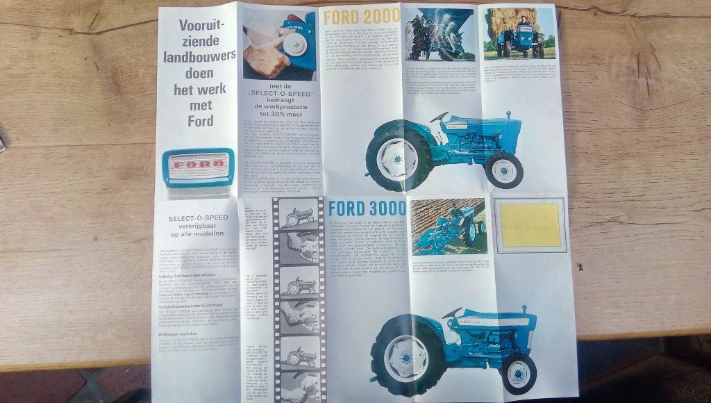 Ford tractor folder, Ophalen of Verzenden, Zo goed als nieuw, Folder