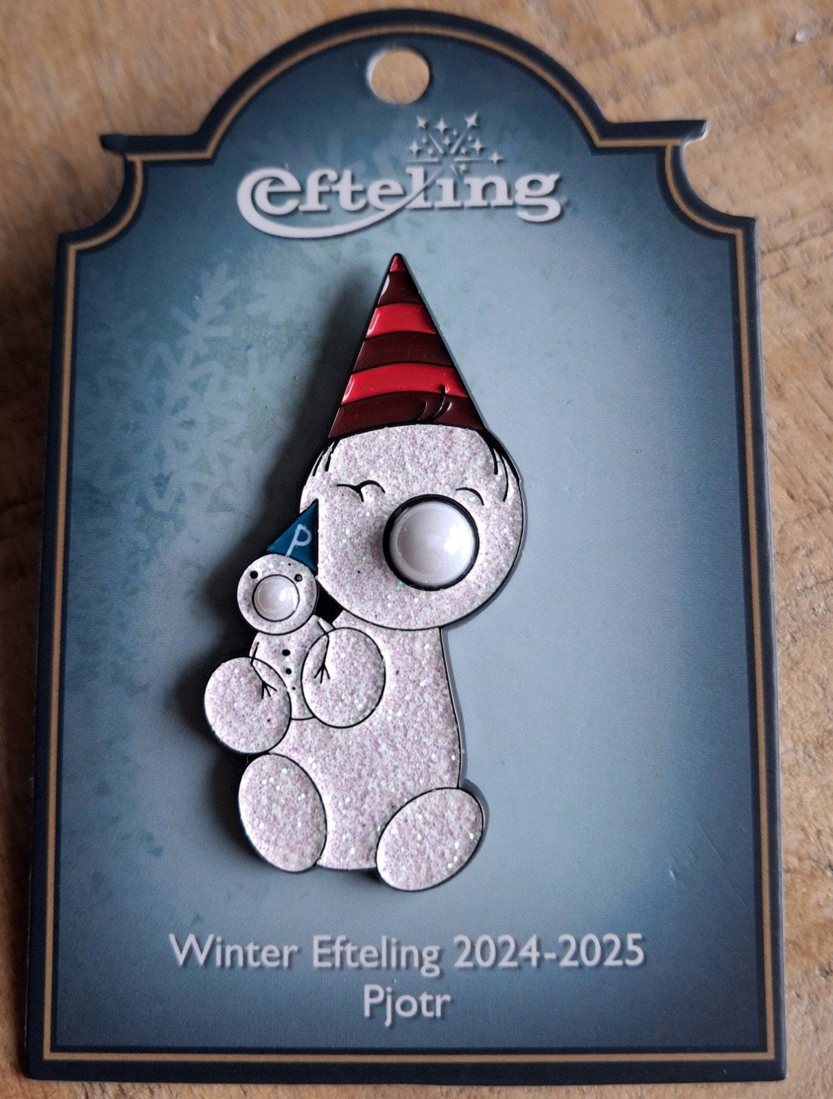 Winter Efteling 2024-2025 Pjotr, Verzamelen, Ophalen, Nieuw, Button of Speldje