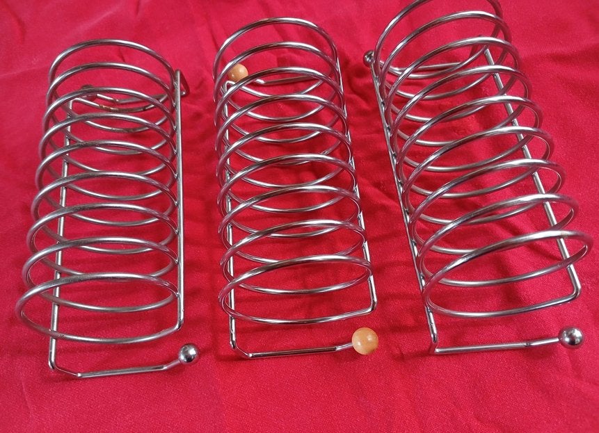 drie toastrekjes, voor in de B&B, thuis of als organizer, Verzenden, Zilver, Metaal, Overige typen