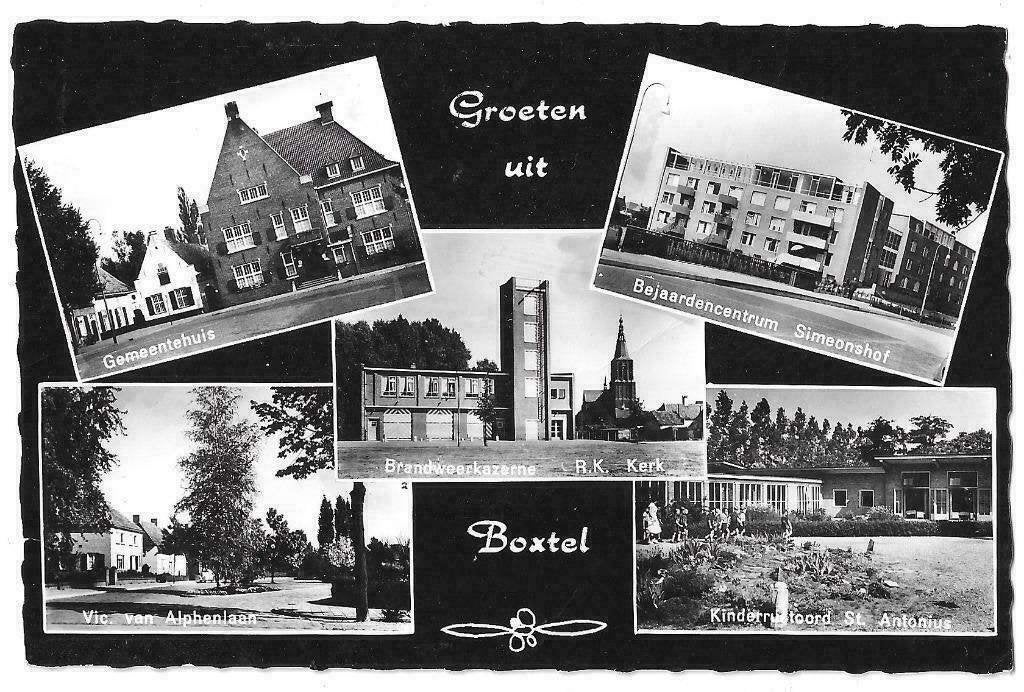 AK Boxtel - Groeten uit....Gemeentehuis, Verzenden, 1960 tot 1980, Ongelopen, Noord-Brabant