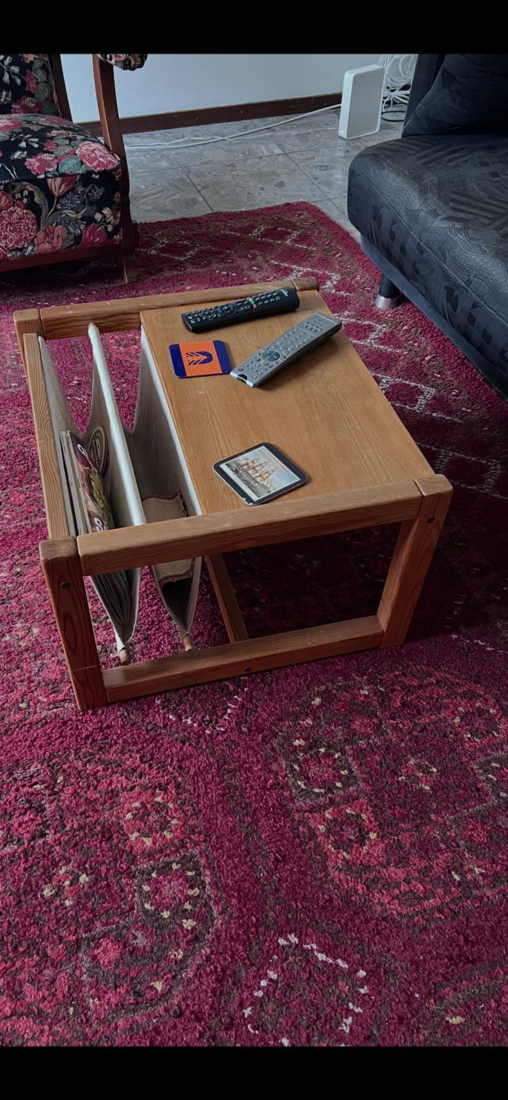 Vintage Design lectuurtafel jaren 70, Ophalen, Meerdere vakken, Gebruikt, Vintage