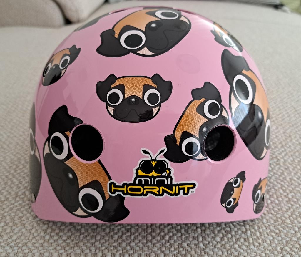 Mini Hornit Mopshondje helm voor meisjes -roze - M (53-58cm), Ophalen of Verzenden, Zo goed als nieuw, M, Meisje