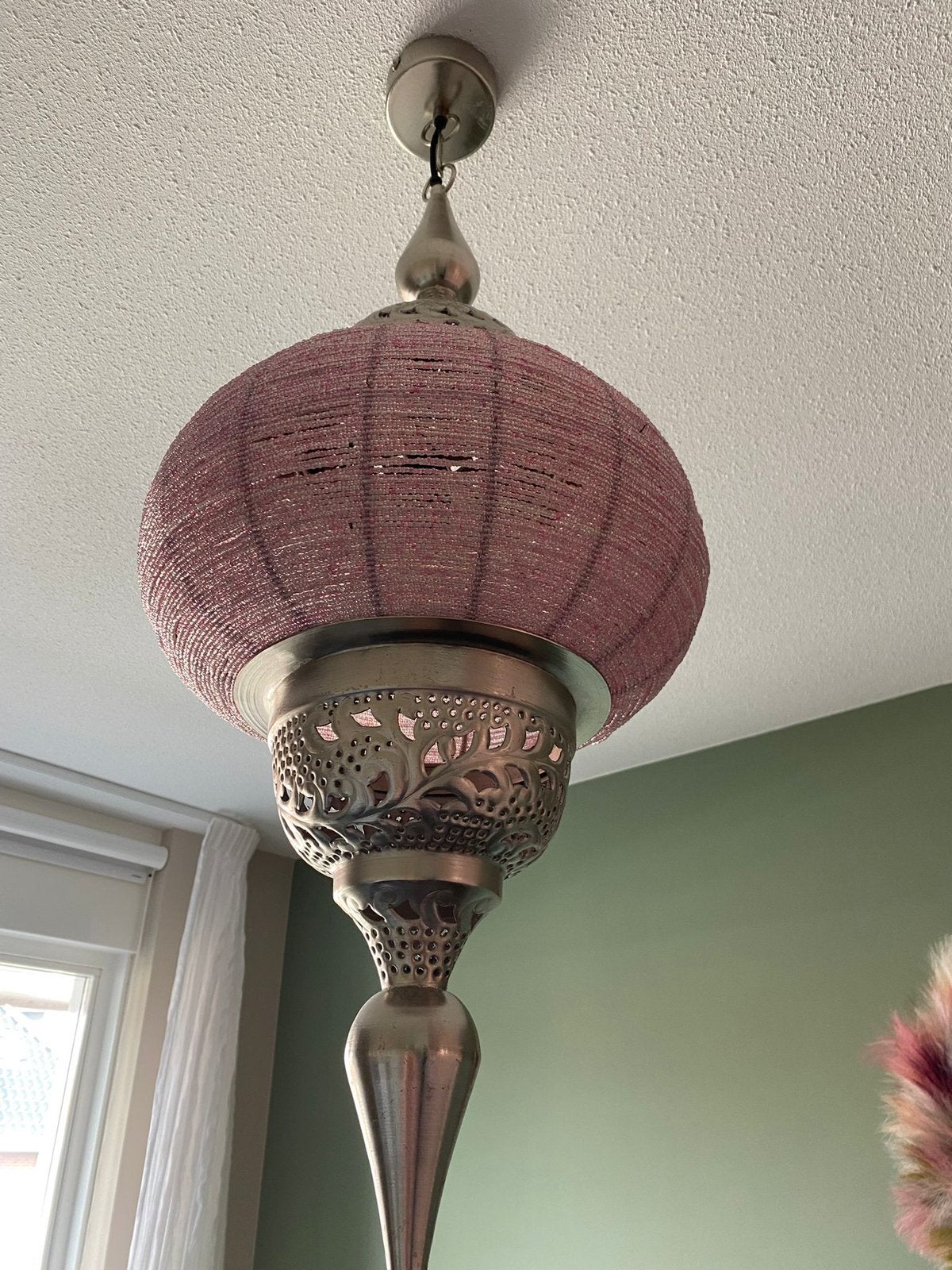 Oosterse hanglamp, Ophalen of Verzenden, Zo goed als nieuw
