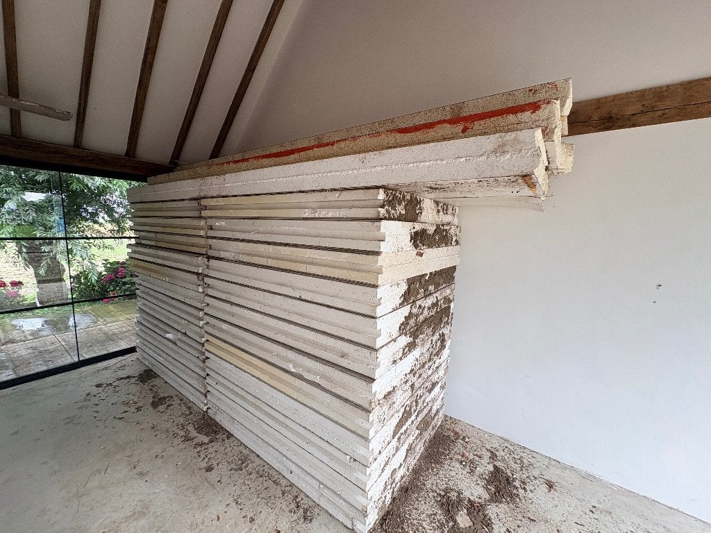 Sandwich panelen voor zwembad, Doe-het-zelf en Verbouw, Platen en Panelen, Ophalen, Gebruikt, Overige materialen, 100 mm of meer