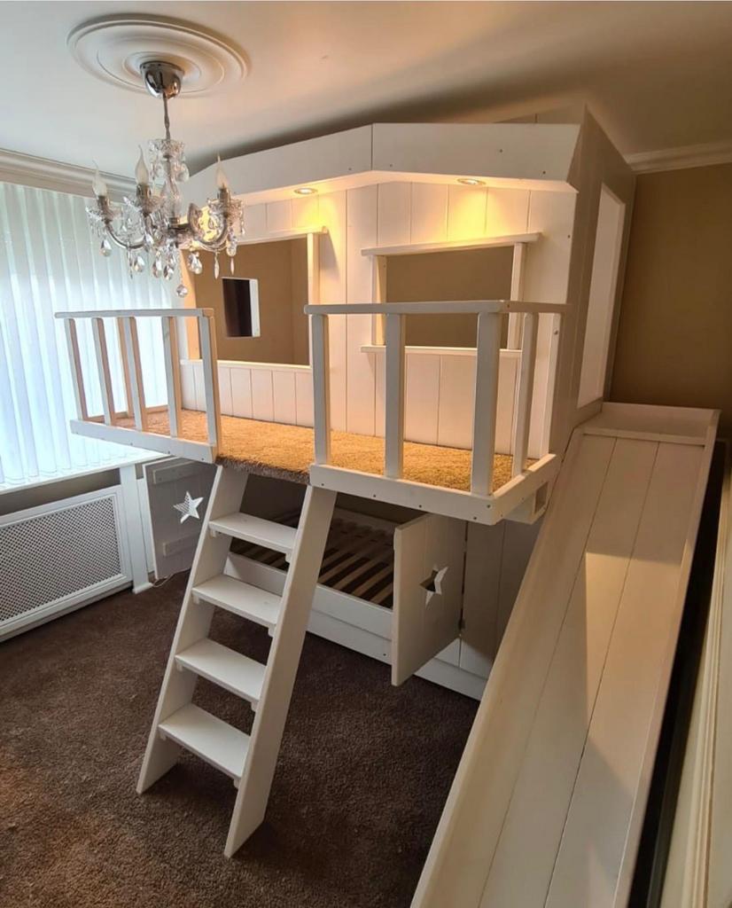 te koop dubbele hoogslaper boven en beneden een bed, Kinderen en Baby's, Kinderkamer | Stapelbedden en Hoogslapers, Ophalen, Gebruikt
