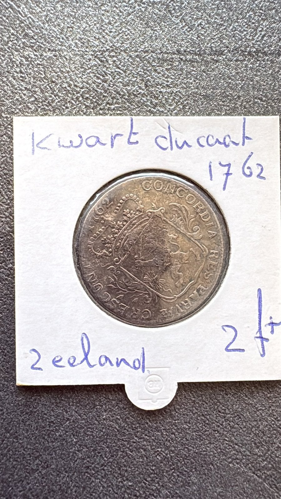 Kwart dukaat uit 1762 Zeeland, Ophalen of Verzenden, Vóór koninkrijk, Overige waardes, Losse munt