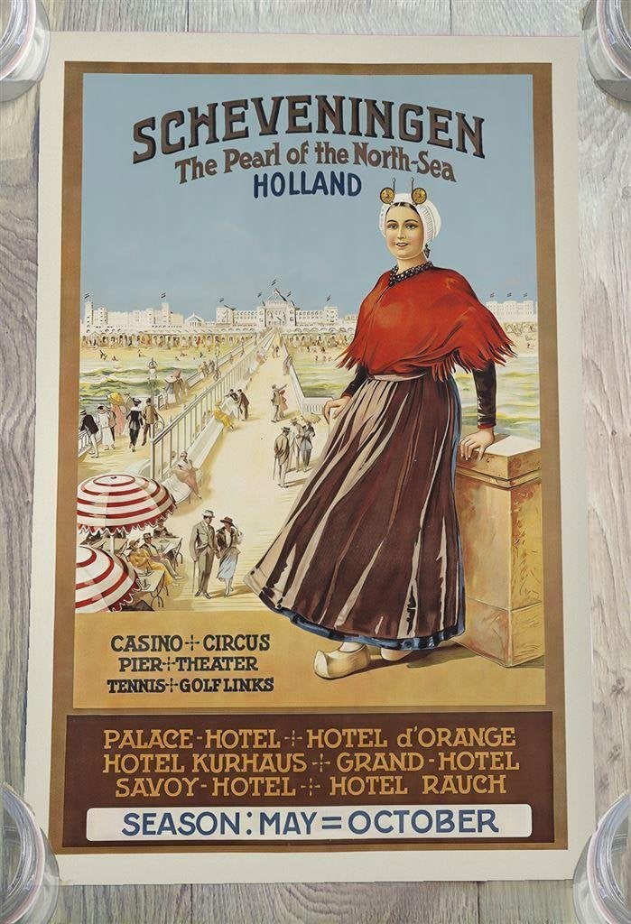 SCHEVENINGEN Den Haag Reis Poster affiche, Verzenden