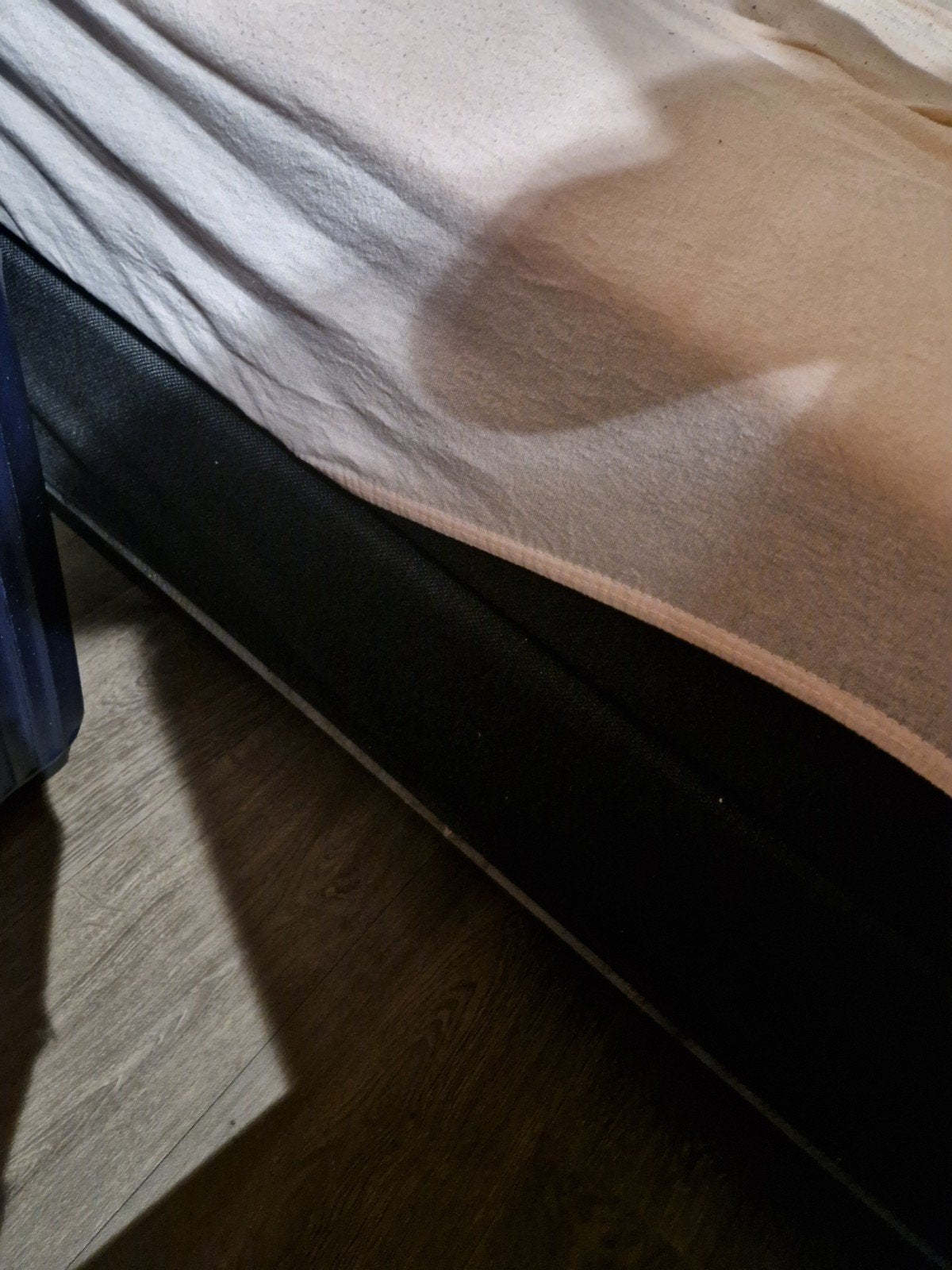 Mooie zwarte boxspring 140x200, Ophalen, Normaal, Zwart, Tweepersoons