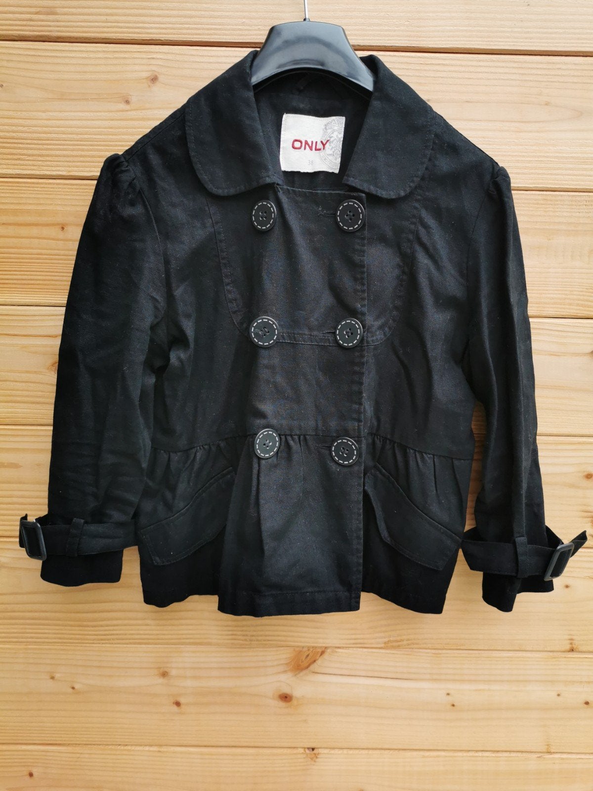 ONLY linnen blazer mt. 38, Maat 38/40 (M), Only, Verzenden, Zwart