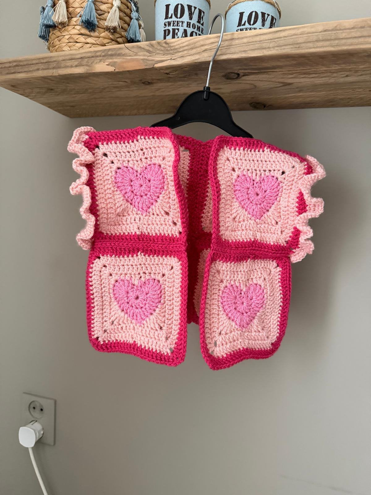 Gehaakt baby gilet, Ophalen of Verzenden