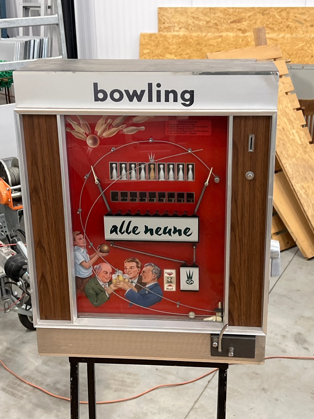 Vintage NSM Bowling Flipperkast - Jaren '70 Arcade, Verzamelen, Ophalen, Gebruikt