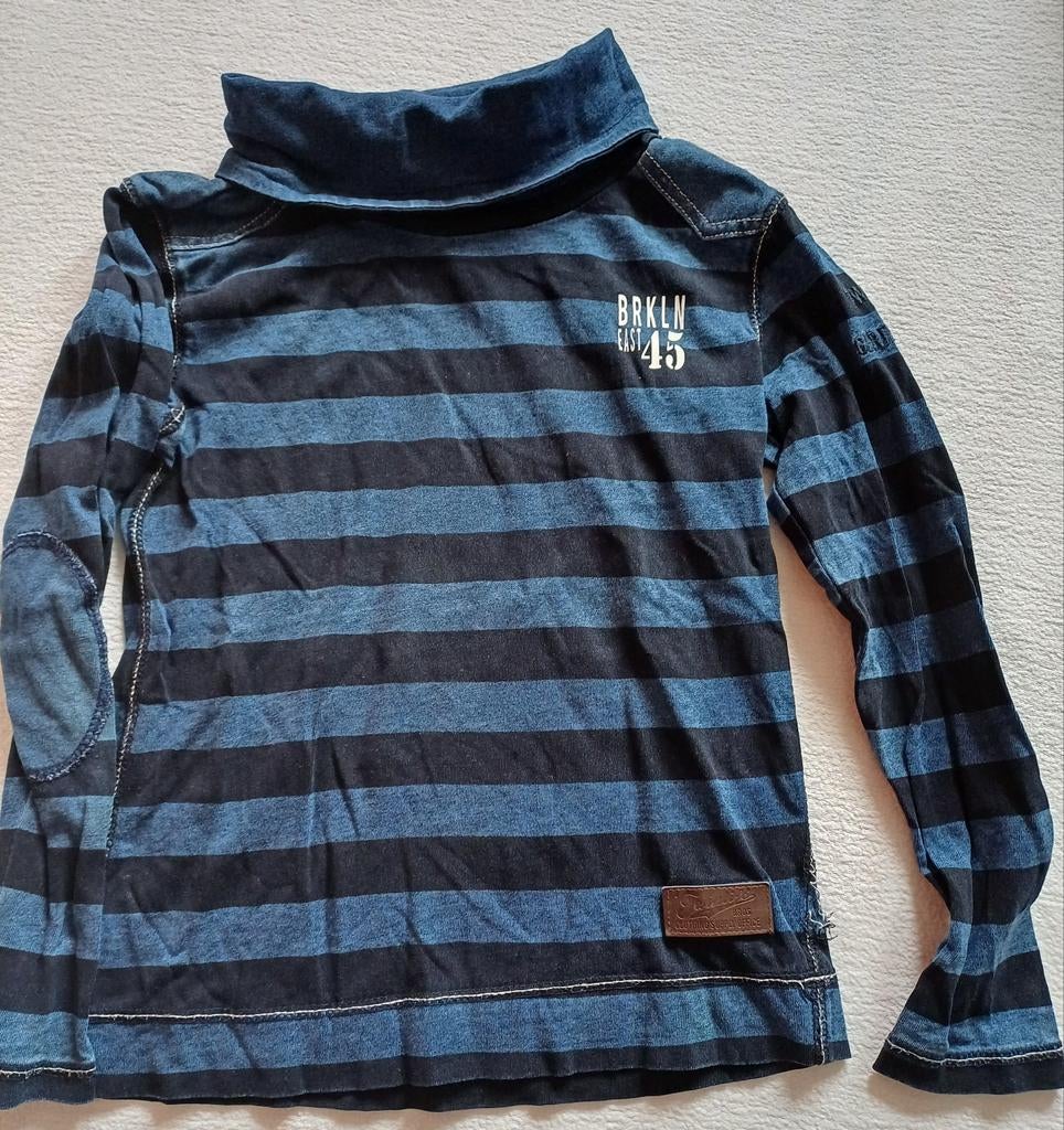Longsleeve met kolkraag mt 128, Gebruikt, Twinlife, Ophalen of Verzenden, Shirt of Longsleeve