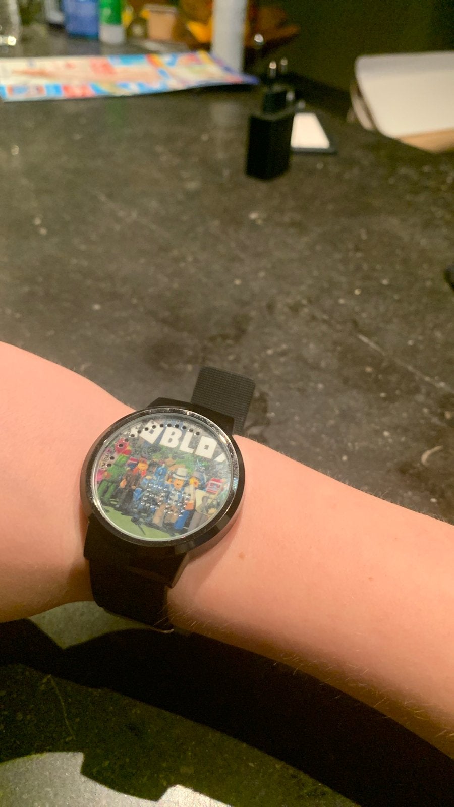 Roblox Horloge - Zwart met LED Display, Ophalen of Verzenden, Gebruikt, Zwart, Jongen of Meisje