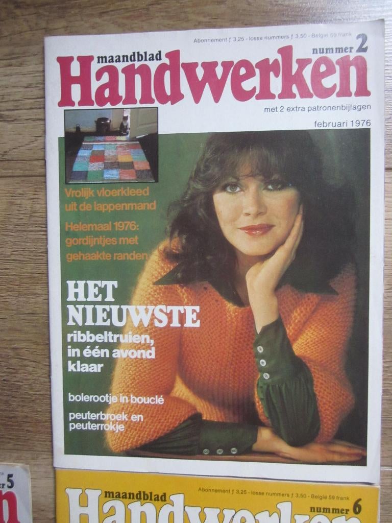 Maandblad Handwerken 6x jaargang 1976 + 1 van 1978, Ophalen of Verzenden, Zo goed als nieuw, Damesbladen