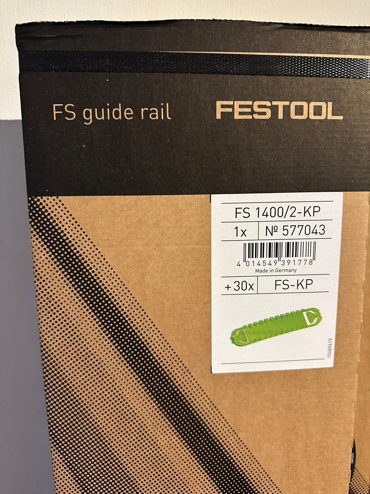 Te koop nieuwe Festool 1400/2 KP geleiderail + 30 kleefpads