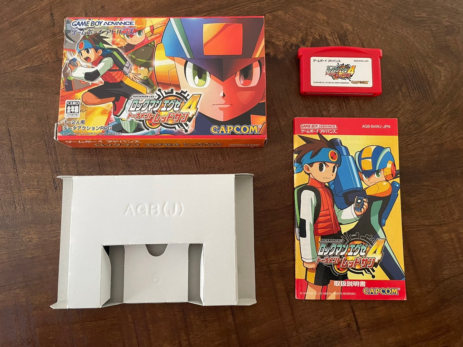 Rockman EXE 4 Red Sun Mega Man Game Boy Advance gba CIB JPN, 1 speler, Ophalen of Verzenden, Zo goed als nieuw, Vanaf 3 jaar