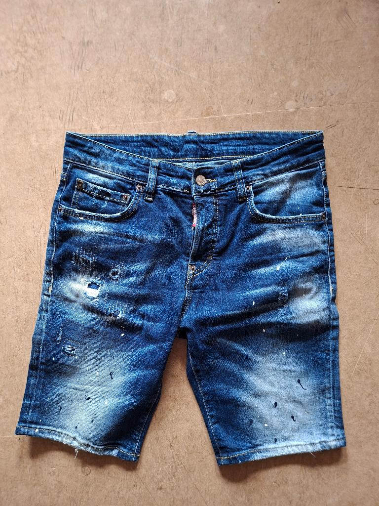 Dsquared heren shorts korte broek jeans 46 W31 Dsquared2, Dsquared2, W32 (confectie 46) of kleiner, Zo goed als nieuw, Verzenden