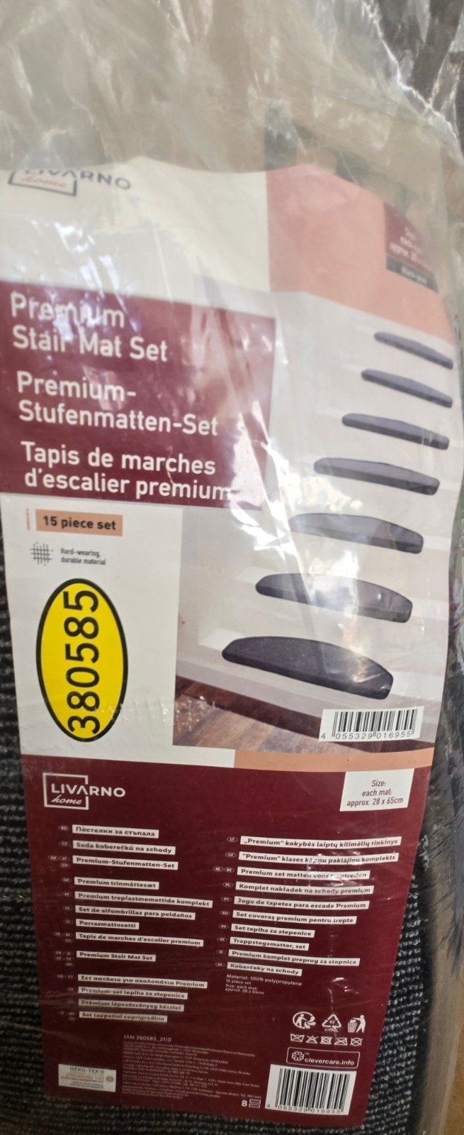 30x Nieuwe Trapmatten - Grijs/Zwart - Ongebruikt, Huis en Inrichting, Stoffering | Tapijten en Kleden, Ophalen of Verzenden, Nieuw