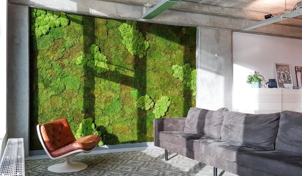 Mospanelen circa 100 cm x 100 cm voor aan wanden decoratie, Ophalen of Verzenden, Nieuw
