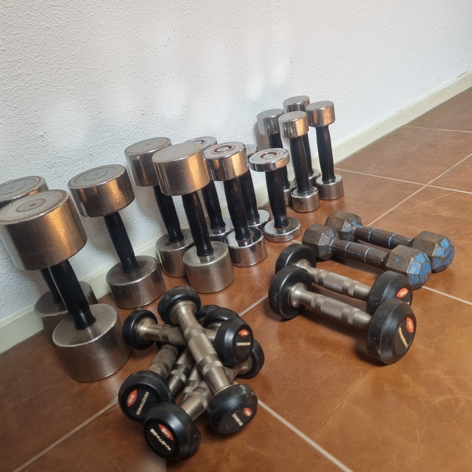 partij dumbells, Ophalen, Gebruikt, Benen, Dumbbell