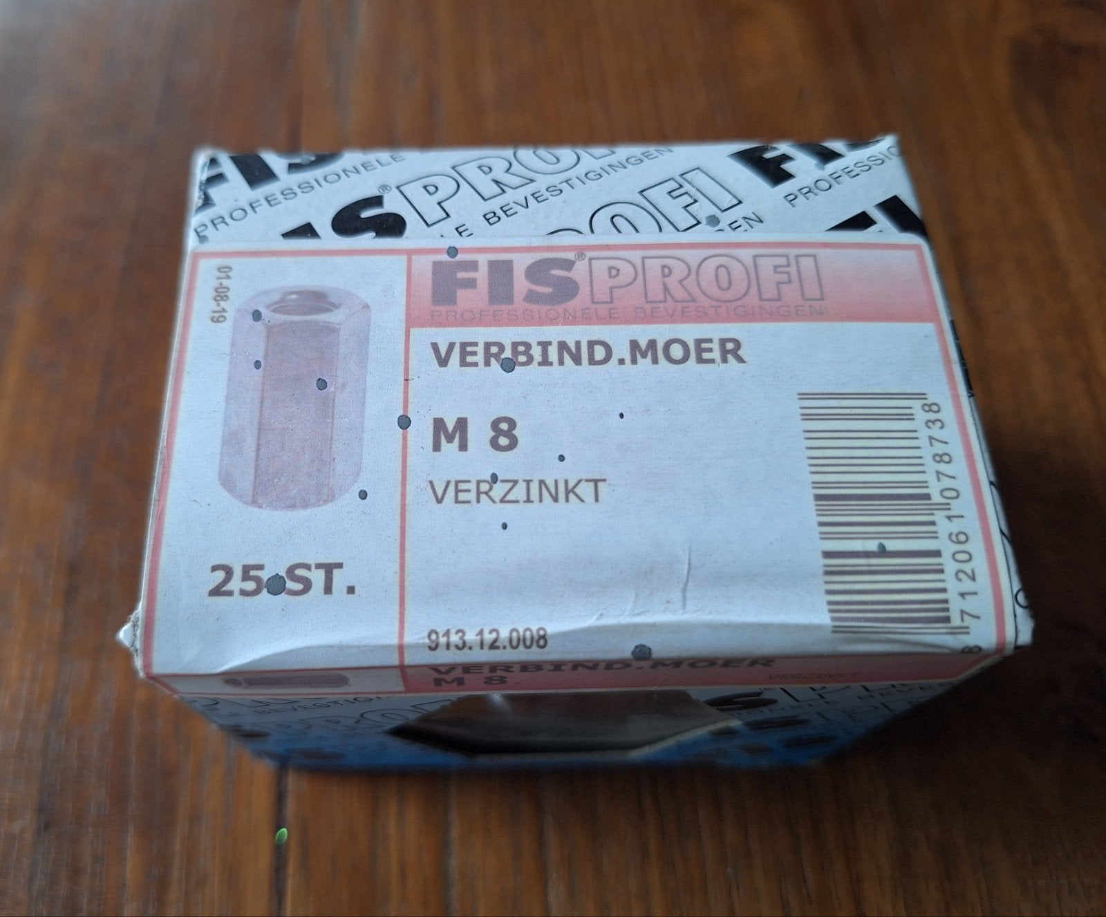 Verbindingsmoer M8, Ophalen of Verzenden, Nieuw