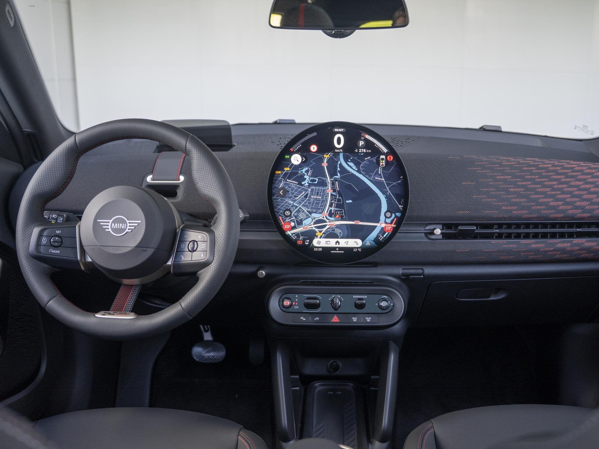 MINI Aceman E John Cooper Works Uitvoering | M Pakket, Zwart, Leder en Stof, Wit, Aceman