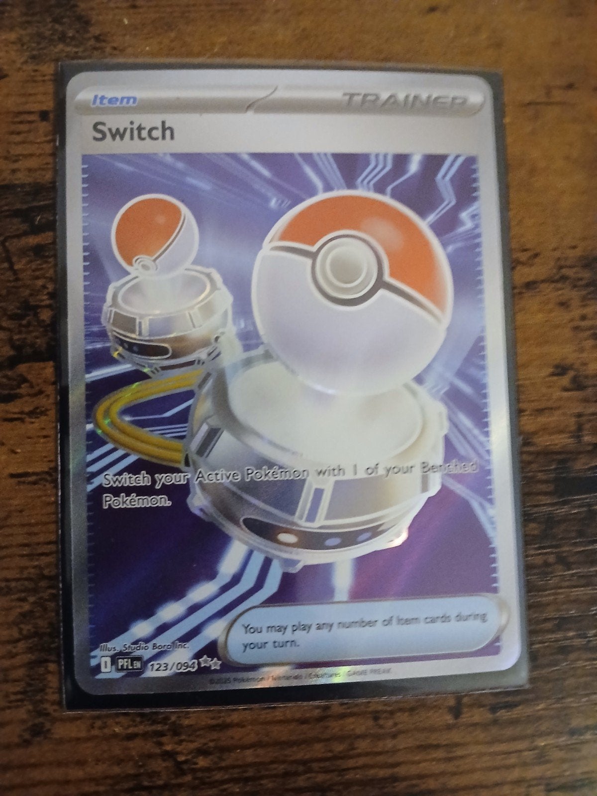 Pokémon TCG Switch Trainer Kaart 123/094 PFLEN, Ophalen of Verzenden, Zo goed als nieuw, Losse kaart
