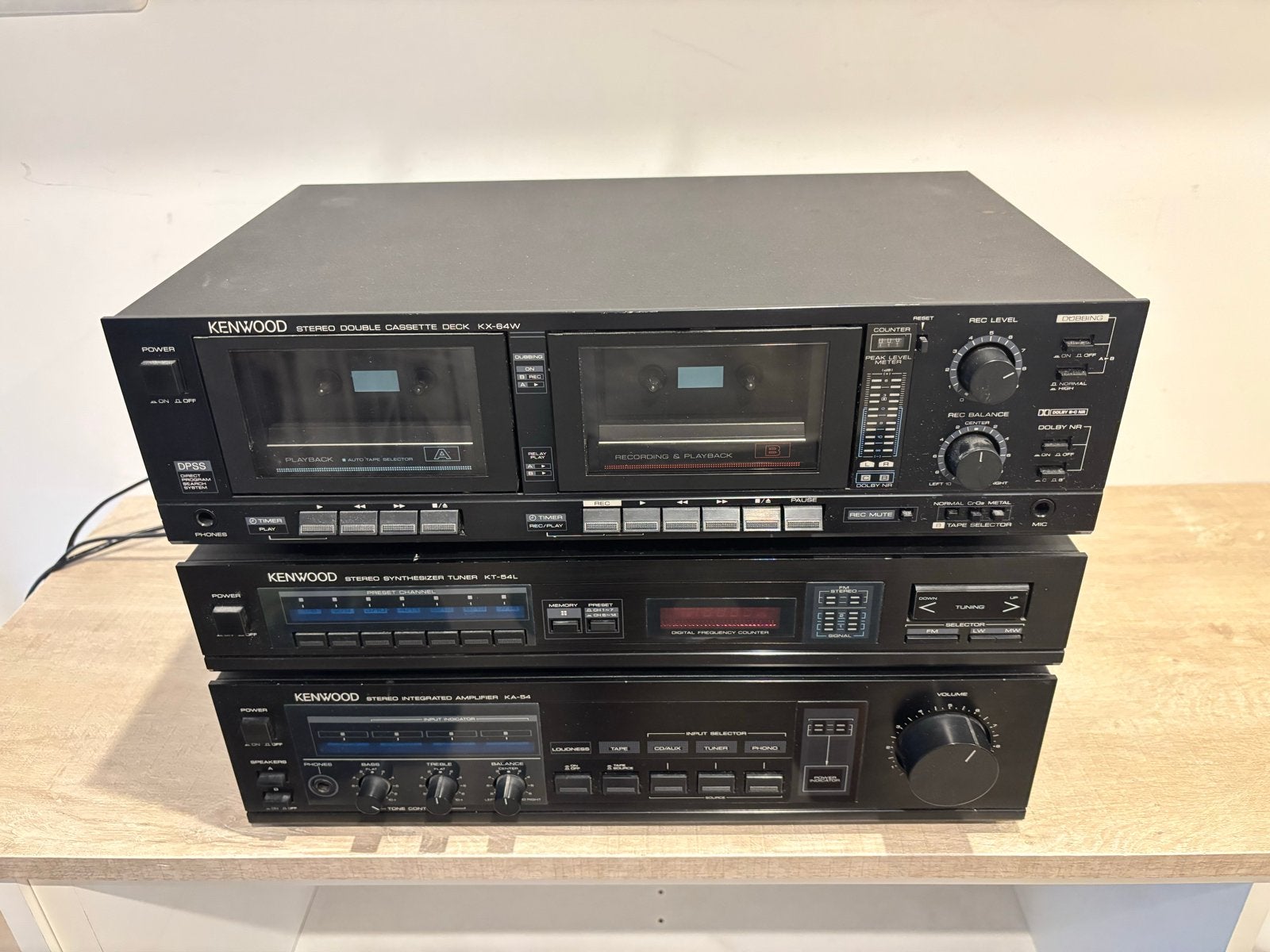 Kenwood Stereo Set: Lees beschrijving!, Audio, Tv en Foto, Overige merken, Gebruikt, Cassettedeck, Losse componenten