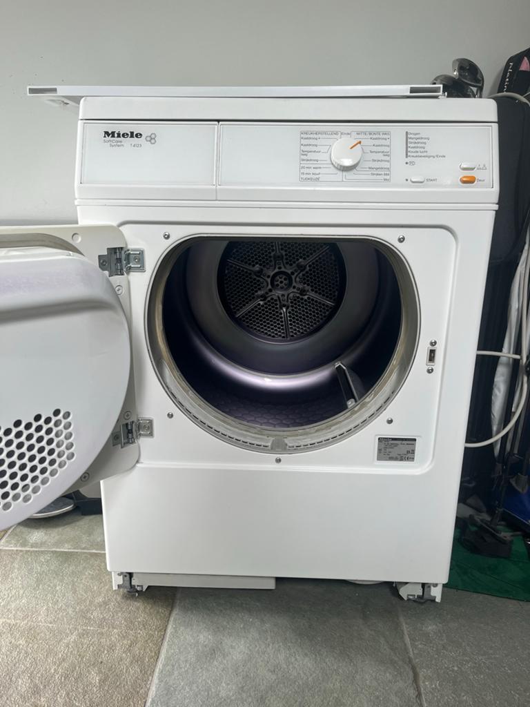 Miele T 4123 SoftCare System Wasdroger, Witgoed en Apparatuur, Wasdrogers, Gebruikt, Luchtafvoer, Voorlader, 6 tot 8 kg, 85 tot 90 cm